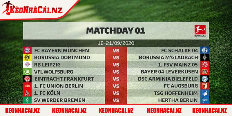 Lịch Thi Đấu Bóng Đá Đức Hôm Nay Mùa Giải 2024/2025 - 3 Lịch thi đấu Bundesliga tại Kèo Nhà Cái có gì đặc biệt?