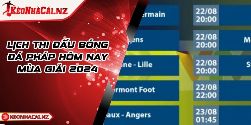 Lịch Thi Đấu Bóng Đá Pháp Hôm Nay Mùa Giải 2025/2026 - 1